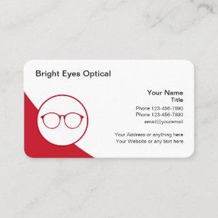 Cool Modern Ophthalmologist Eye Doctor Business Card