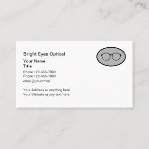Cool Modern Ophthalmologist Eye Doctor Business Card