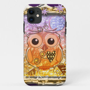 Cool modern Owl design iPhone 11 Case
