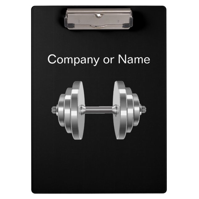 Cool Modern Personal Trainer Clipboard (Front)