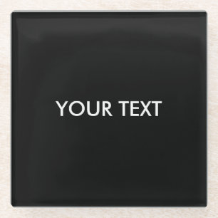 Cool Modern Professional Custom Brand  Name   Glass Coaster