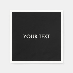 Cool Modern Professional Custom Brand Name Napkin