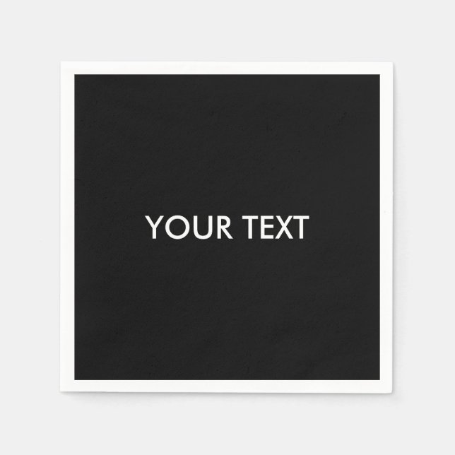 Cool Modern Professional Custom Brand  Name   Napkin (Front)