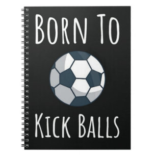 Cool Modern Soccer Presents Boy Player Trendy Notebook