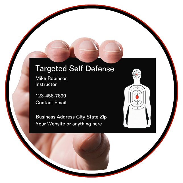 Cool Modern Target Practice Range Business Cards (Creator Uploaded)