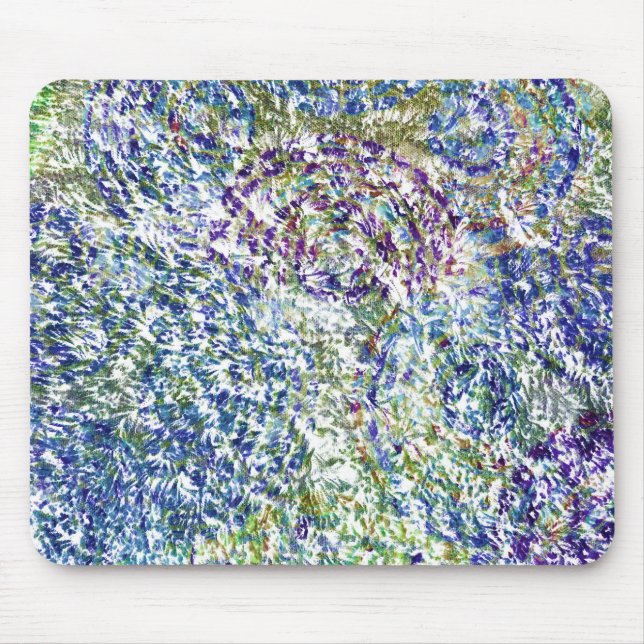 Cool, modern, trendy colorful abstract background mouse mat (Front)