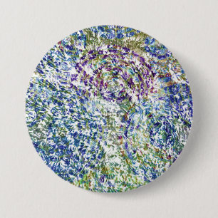 Cool, modern, trendy colourful abstract background 7.5 cm round badge