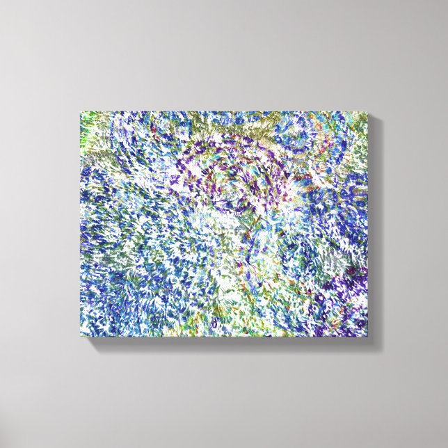 Cool, modern, trendy colourful abstract background canvas print (Front)