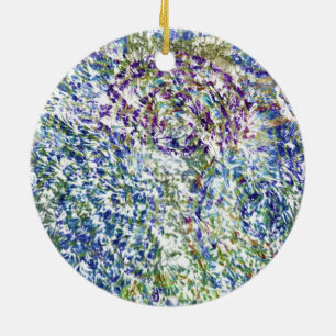 Cool, modern, trendy colourful abstract background ceramic tree decoration