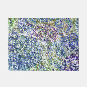 Cool, modern, trendy colourful abstract background doormat