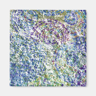 Cool, modern, trendy colourful abstract background magnet