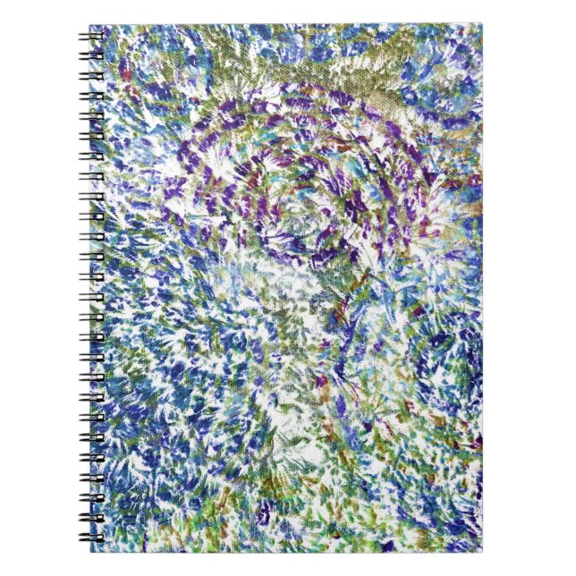 Cool, modern, trendy colourful abstract background notebook (Front)
