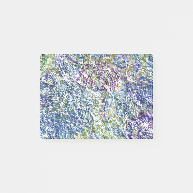 Cool, modern, trendy colourful abstract background post-it notes (Front)