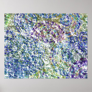 Cool, modern, trendy colourful abstract background poster