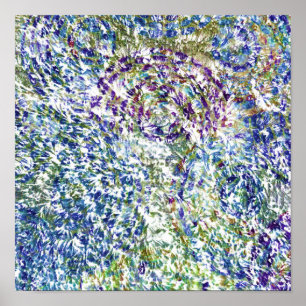 Cool, modern, trendy colourful abstract background poster