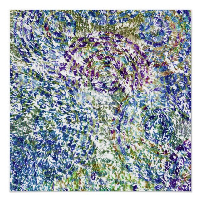 Cool, modern, trendy colourful abstract background poster (Front)