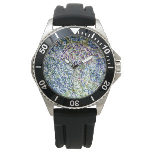 Cool, modern, trendy colourful abstract background watch