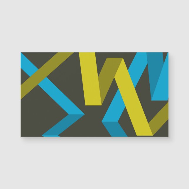 Cool, modern, trendy geometric ways flowing (Front)