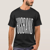 Cool modern trendy simple black Husband mens