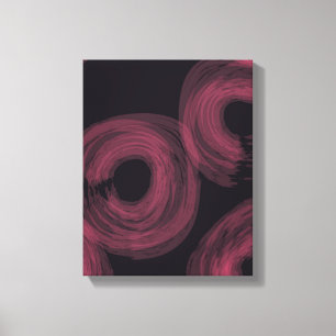 Cool, modern, trendy watercolor brush illustration canvas print