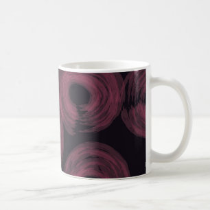 Cool, modern, trendy watercolor brush illustration coffee mug
