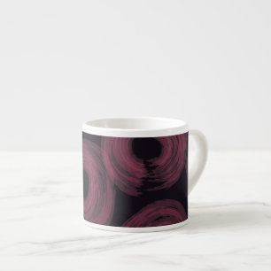 Cool, modern, trendy watercolor brush illustration espresso cup
