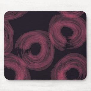 Cool, modern, trendy watercolor brush illustration mouse mat