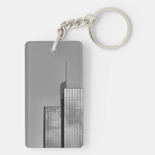 Cool, modern, urban architecture photo key ring