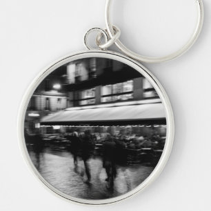 Cool, modern, urban blurry Paris Key Ring