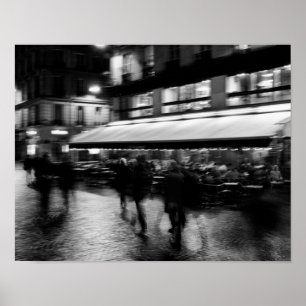 Cool, modern, urban blurry Paris Poster