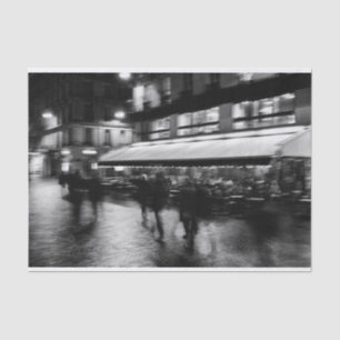 Cool, modern, urban blurry Paris Tissue Paper