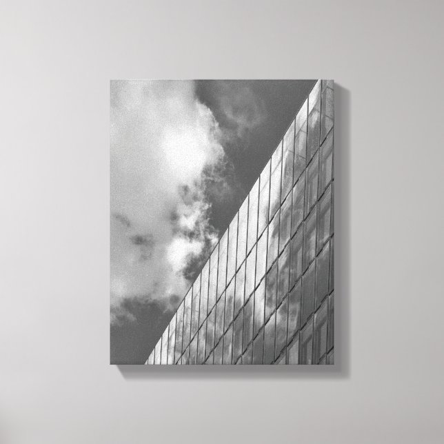 Cool, modern, urban nature and architecture canvas print (Front)