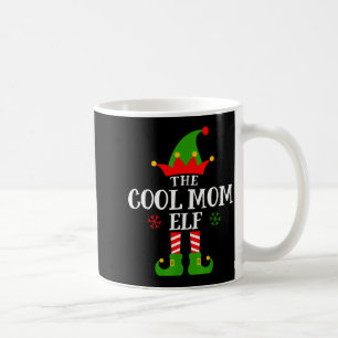 Cool Mom Elf Funny Matching Family Christmas Pajam Coffee Mug