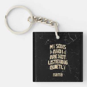 Cool Mom Gift for Rock Mum from Son Key Ring