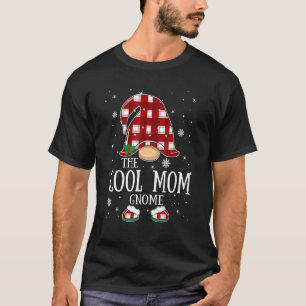 Cool Mom Gnome Buffalo Plaid Matching Family Chris T-Shirt
