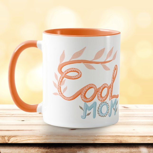 Cool Mom Hand Lettering Mother`s Day Mug (Creator Uploaded)