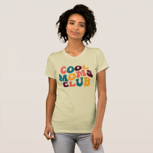 Cool Moms Club Groovy Retro Summer Vibes Sad Beige T-Shirt