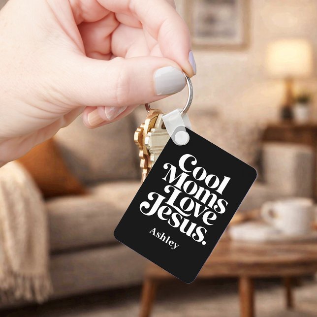 Cool Moms Love Jesus Key Ring (Creator Uploaded)