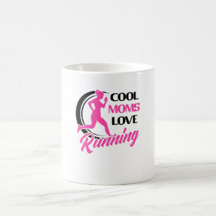 Cool Moms Mothers Running Runner Jogging Ladies Coffee Mug
