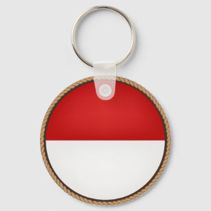 Cool Monaco Flag Seal Key Ring