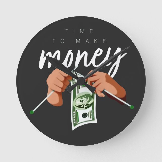 cool money making round clock (Front)