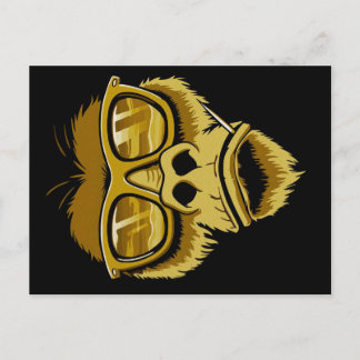 Cool Monkey Gorilla | Modern Pop Painting Holiday Postcard