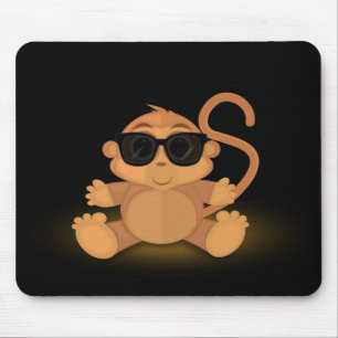 Cool Monkey Mouse Mat