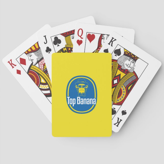 Cool Monkey Top Banana Playing Cards (Back)