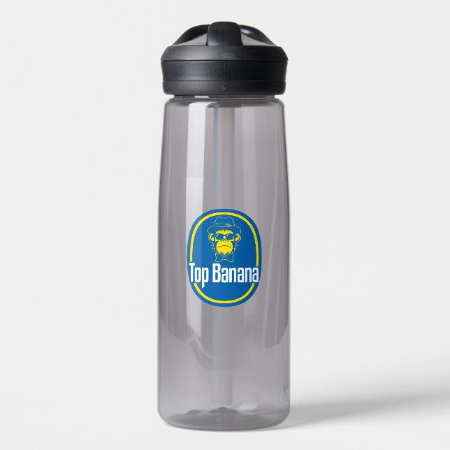 Cool Monkey Top Banana  Water Bottle (Front)