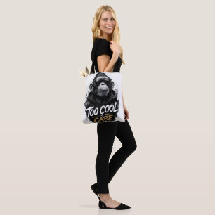 Cool Monkey with Sunglasses T-Shirt   Too Cool To  Tote Bag