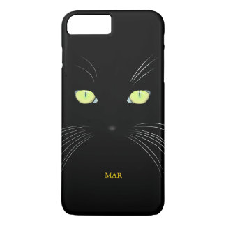 Cool Monogram Black Cat iPhone 8 Plus/7 Plus Case
