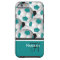 Cool Monogram Teal Black Soccer Ball Pattern