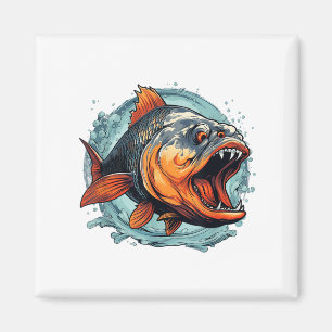 Cool Monster Fish For Piranha Lovers _1 Magnet
