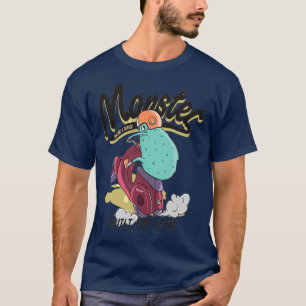 cool monster riding a motorcycle 2 T-Shirt